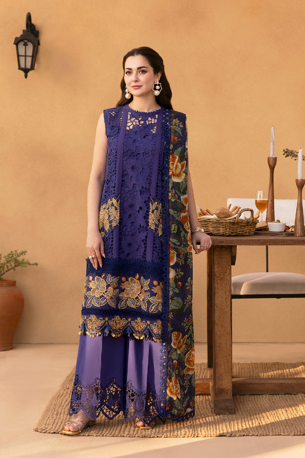 3 Piece Stitched Chikankari Embroidered Suit - Ready To Wear