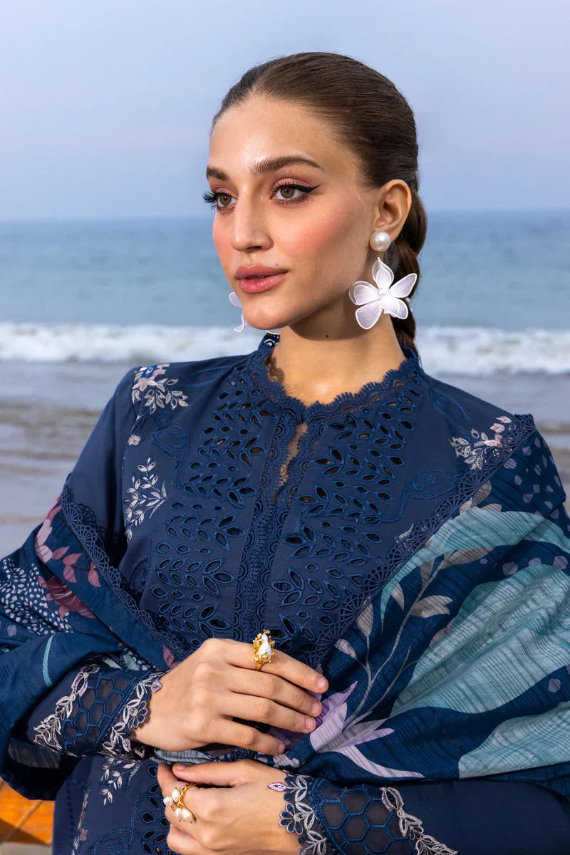 03-Piece Embroidered Chikankari Suit - Ready To Wear
