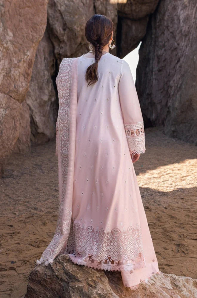 03-Piece Lawn Suit With Embroidery - Ready To Wear