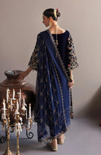 3 Piece Stitched Velvet Suit - Ready To Wear