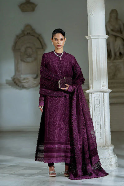 03-Piece Lawn Suit With Embroidery - Ready To Wear