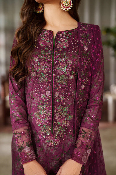 03-Piece Printed Lawn Suit With Embroidery - Ready To Wear