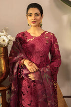 03-Piece Suit With Chikankari Embroidery - Ready To Wear