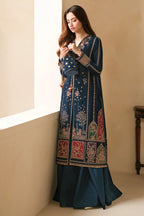 3 Piece Stitched Velvet Embroidery Suit - Ready To Wear