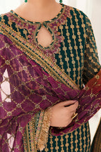 03-Piece Chiffon Suit With Heavy Embroidery - Ready To Wear