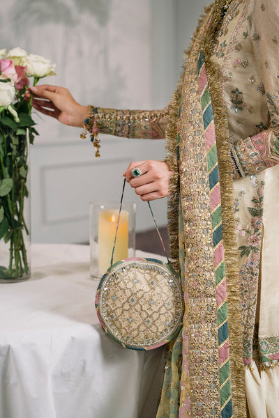 3 Piece Stitched Luxury Embroidered Suit - Ready To Wear