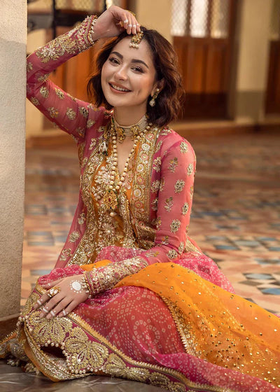 03-Piece Chiffon Suit With Sequence & Handwork - Ready to Wear