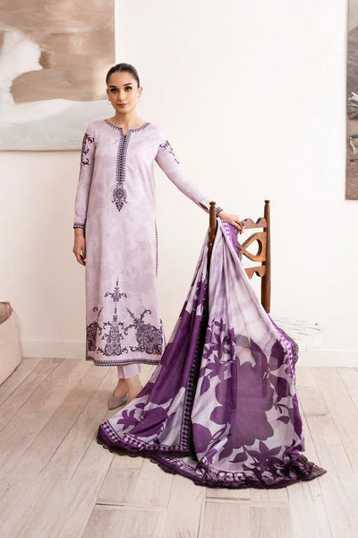 3 Piece Stitched Printed Lawn Suit - Ready To Wear