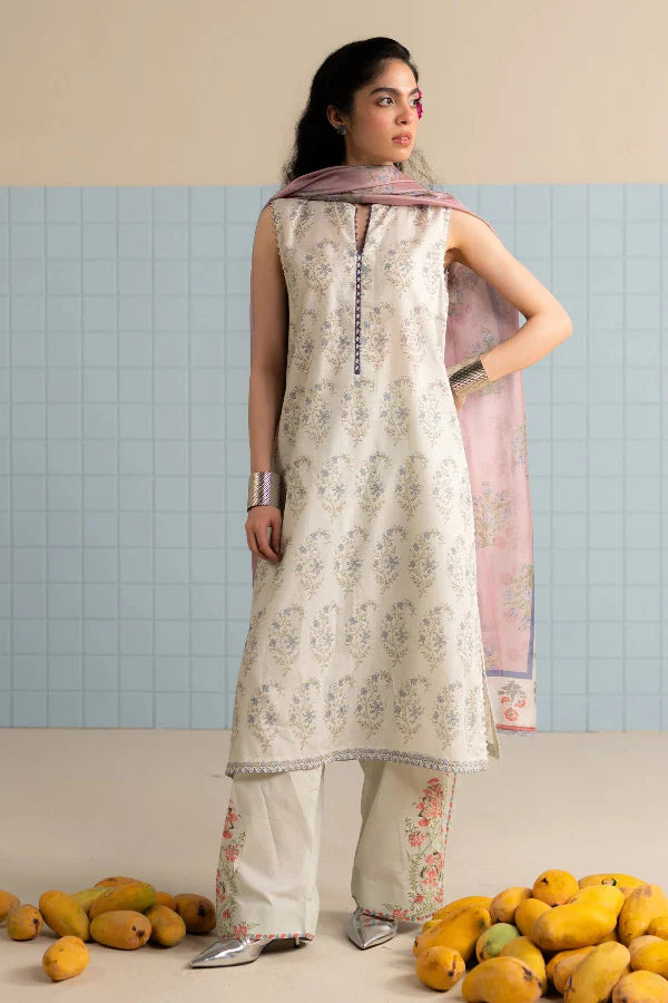 3 Piece Stitched Designer Suit - Ready To Wear