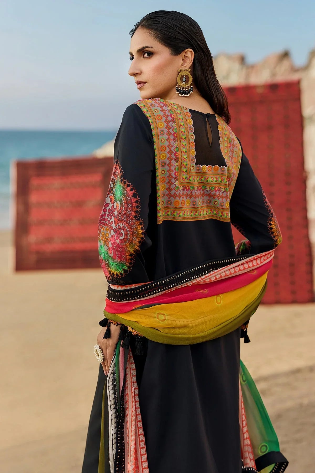 03-Piece Printed Lawn Suit - Ready To Wear
