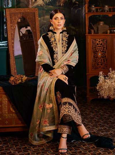 3 Piece Stitched Embroidery Suit - Ready To Wear