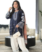 3 Piece Stitched Embroidery Suit - Ready To Wear