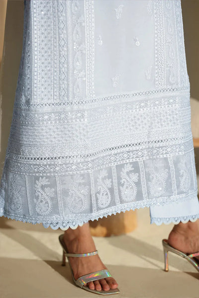 03-Piece Pure Chiffon Suit With Embroidery - Ready To Wear