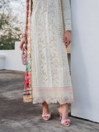 03-Piece Lawn Suit With Embroidery - Ready To Wear