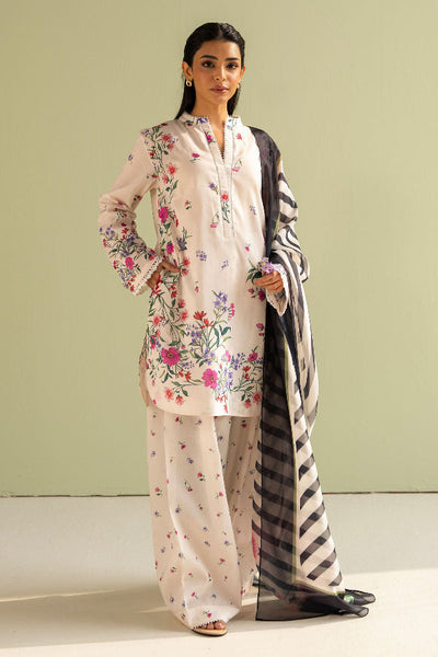 3 Piece Stitched Designer Suit - Ready To Wear