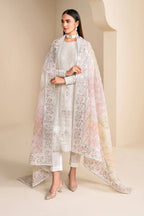 03-Piece Chiffon Suit With Embroidery - Ready To Wear