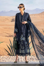 3 Piece Stitched Lawn Embroidery Suit - Ready To Wear