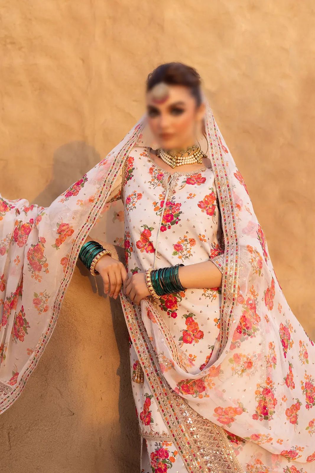 3 Piece Stitched Silk Suit - Ready To Wear