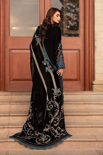 3 Piece Stitched Velvet Suit - Ready To Wear