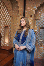 03-Piece Lawn Suit With Heavy Embroidery - Ready To Wear