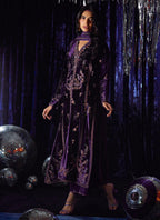 3 Piece Stitched Velvet Suit - Ready To Wear