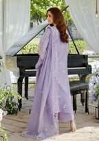 03-Piece Chikankari Cotton Suit With Embroidery - Ready To Wear