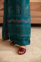 3 Piece Stitched Luxury Lawn Suit - Ready To Wear