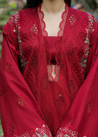 3 Piece Stitched Lawn Suit - Ready To Wear