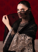 3 Piece Stitched Chiffon Suit - Ready To Wear