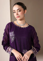 03-Piece Chiffon Suit With Embroidery - Ready To Wear