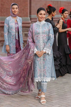 03-Piece Lawn Suit With Embroidery - Ready To Wear