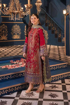 03-Piece Chiffon Suit With Heavy Embroidery - Ready To Wear