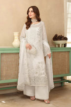 03-Piece Chiffon Suit With Embroidery - Ready To Wear