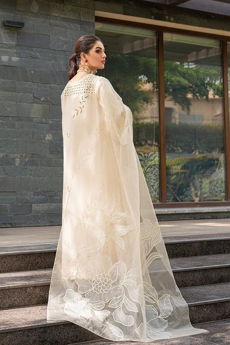03-Piece Chikankari Embroidery Suit - Ready To Wear